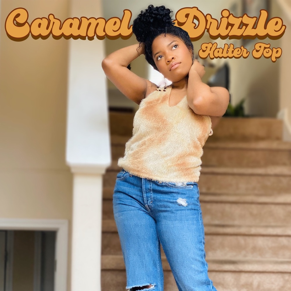 Caramel Drizzle Halter Top